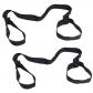 Sangles �lastiques pour Tapis de Yoga Noir Polyester Lot de 2
