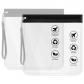 Trousse de Toilette Transparente de S�curit� A�roportuaire 2 pcs Plastique