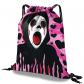 Sac � Dos S23 C ur Noir avec Cordon de Serrage de Sport 33x43cm