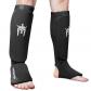 Prot�ge Tibias et Coup de Pied Rembourr�s en Tissu �lastique pour MMA Noir