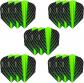 Quantum Lot de 5 Ailettes de Fl�chettes 15 Ailettes au Total I Vert Plastique