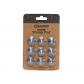 Rivets Coniques � 4 Couches de Diam�tre 20 cm en Aluminium Gris Lot de 9