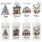 Tatouage de Bougies de l'Avent 6 � 8 cm 1 Cerf et Sapin Cire de Paraffine