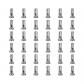 Longueur 12 mm Argent� Lot de 36 de Rayons de V�lo en Laiton