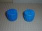 2x LEGO Wheel Hard Plastic Medium (35mm D. x 31mm) Bleu  2593 Set 6977-6837-6919