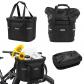 Panier de V�lo Pliable Avant de Guidon Imperm�able avec Support Noir