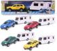 � Voiture Avec Caravane Amovible   1:32 SUV Et Remorque � Roues Libres � L'�chel