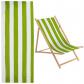 1pc Rechange pour Chaise de Plage en Toile � Rayures Jaunes Vertes et Blanches