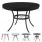 Nappe Ronde de Jardin pour Table de Terrasse pour Meubles Noir TH 1 Tissu