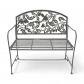 Banc de jardin fleuri 105x45x102