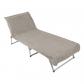 Serviette pour Chaise Longue de Jardin Coton 75x215 cm Beige Stone