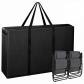 Grand Sac de Rangement pour Chaise de Jardin 600D 105 x 73 x 28 cm Noir