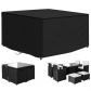Housses de Meubles de Jardin 420D Oxford Tissu 125 x 125 x 70 cm Noir