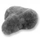 Housse de Selle de V�lo Peau d'Agneau Argent - Gris - Clair 27 x 24 cm