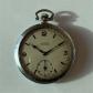 Perfex montre de poche m�canique manuel cadran blanc petite seconde argent�