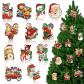 B 36 Pi�ces D�corations de No�l en Bois Suspension Sapin