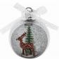 Boule � Neige de Renne Lumineuse D�coration Festive No�l Saison Orange