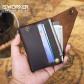 Portefeuille Cuir V�ritable Homme Porte Monnaie RFID Compact sacoche ceinture