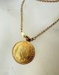 Ancien Pendentif M�daillon 10 Francs Napol�on III Plaque Or jewelry Bijoux Old