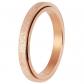 Bague Anxi�t� Femme Fian�ailles Acier Inoxydable Or Rose M�tal
