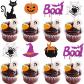 D�corations de Cupcake d'Halloween � Paillettes pour Chat DETC 086 Lot de 24