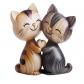 Sculpture en Bois de Chatons D�coration Chat Marron 001 Figurines