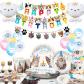 Fournitures de F�te d'Anniversaire de Chat Decoration Blanc 22025111502 Papier
