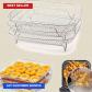 Ensemble d'accessoires pour friteuse � air en acier inoxydable 3 pi�ces   frites carr�es et grille