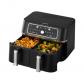 Friteuse � air chaud double chambre 9L Airfryer num�rique 2 paniers 10 programmes 60 200�C