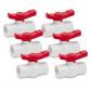 Robinets � Boisseau Sph�rique en PVC de 40 mm d'Arr�t d'Eau Lot de 6