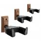 Supports Muraux pour Guitare Noyer Noir Lot de 3