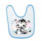 Bavoir Personnalisable tissus  bleu personnalisable b�b� zebre biberon