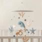 Baleine Bleue Mobile B�b� pour Lit et Table � Langer