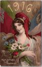 MILITARIA 14-18   Fleurs de France 1916