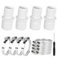 Raccords de Tuyau de Piscine de 32 � 38 mm avec 8 Colliers N� Lot de 4