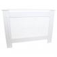Cache Radiateur en MDF Blanc � Motif Grillag� 115 cm x 82 x 18,8 cm