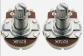 x2 POTENTIOMETRES B250k SPLIT SHAFT (lin�aire)   axe 18mm  pour guitares