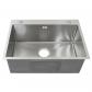 KuKoo �vier de Cuisine en Inox Cuve Simple Carr� de Finition Satin� Commercial