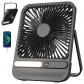 Ventilateur Portable de Voyage 7 Pouces avec Lumi�re Noir Plastique