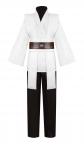 Costume � Capuche Robe de Chevalier Ensemble Complet d'Halloween Blanc
