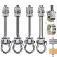 Mousqueton de Suspension pour Hamac 17.5cm Kit de Montage Pivotant � 180� 4pcs