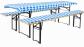 Ensemble de Coussins pour Mobilier de Brasserie Bleu Bavaria Lot de 3