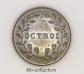 Bot�n OCTROI Francia, Hacia 1870, 25 mm