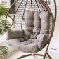 Coussin pour Fauteuil Suspendu de Jardin 60 x 120 cm Gris