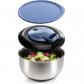 Essoreuse � Salade Acier Inox 5L Couvercle Fra�cheur sans BPA Couteaux