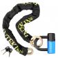 Antivol de Cha�ne Haute S�curit� 120 cm de Long et 10 mm Noir et Bleu
