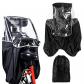 Noir Si�ges pour Enfants Housse de Pluie de V�lo Kids Polyester Tissu