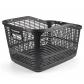 Panier Arri�re de V�lo 36 l en Plastique PP Tr�s R�sistant Noir Polypropyl�ne