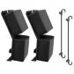 Pare Chocs de Garde Boue PWC de Bateau Noir PVC