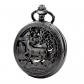 Montre de Poche M�canique Vintage Creux Squelette Steampunk Cerf Bo�tier Noir